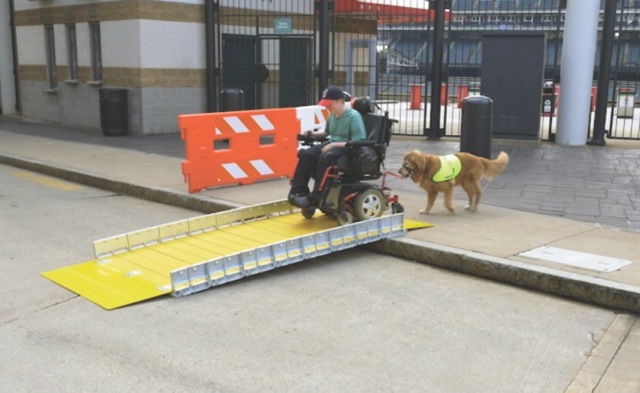  True?BoardWalk RAMP is wheelchair friendly: