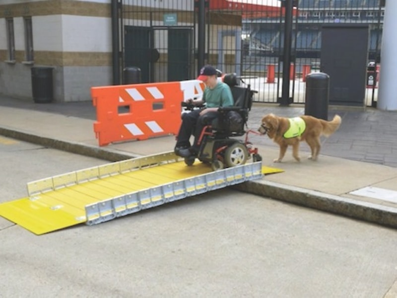  True?BoardWalk RAMP is wheelchair friendly: